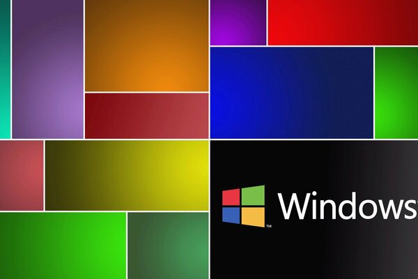 Windows 8 Betriebssystem-Logo auf schwarzem Hintergrund