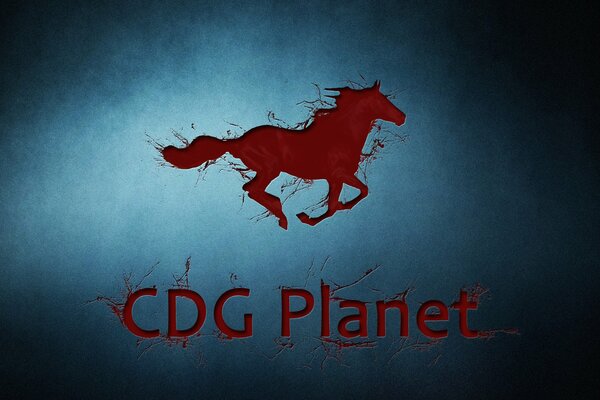 CDG planetas logotipo de la empresa despojado en el fondo