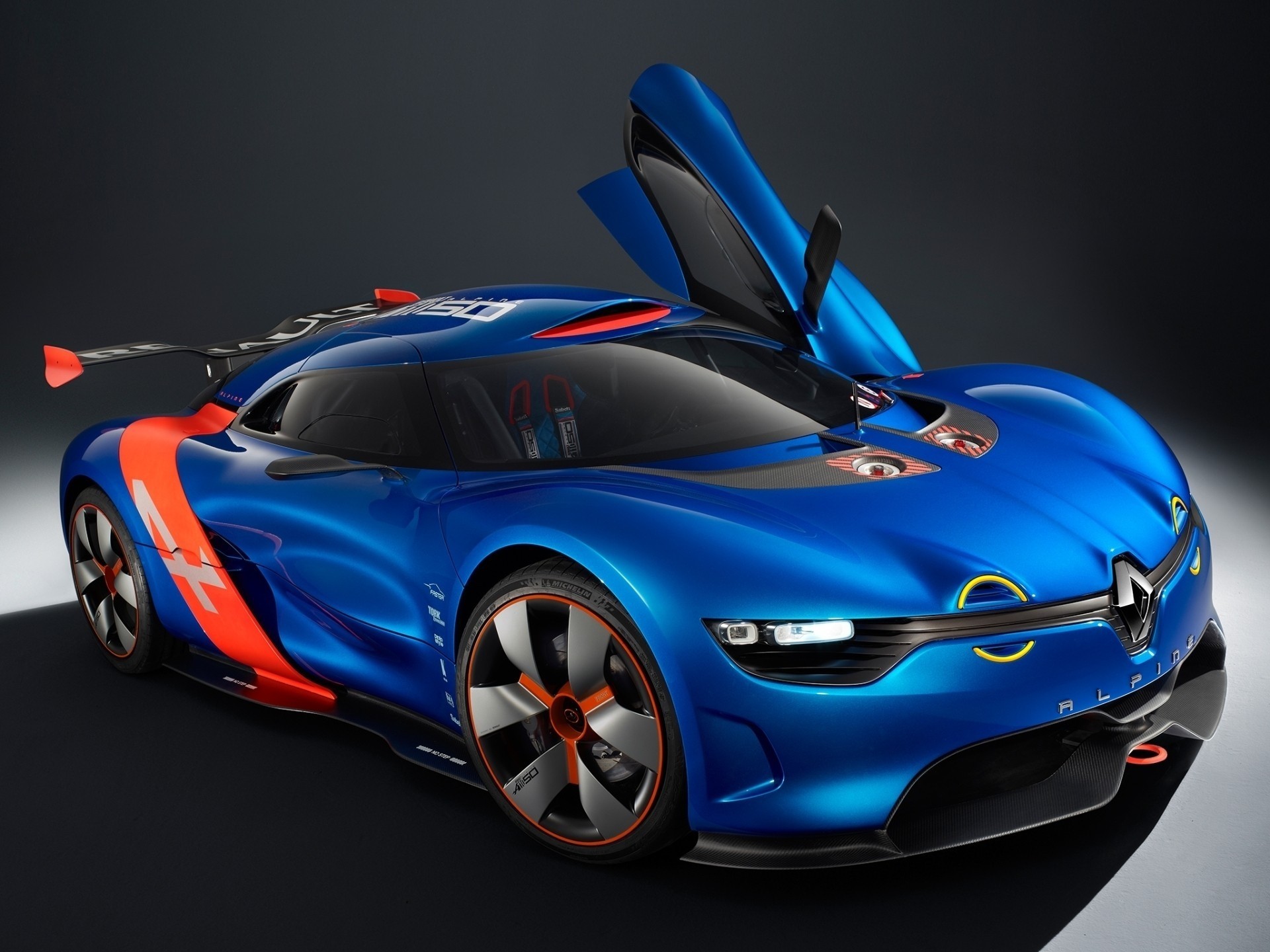 blau auto renault alpine