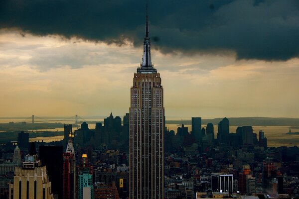 Vue de la tour américaine de l Empire State Building