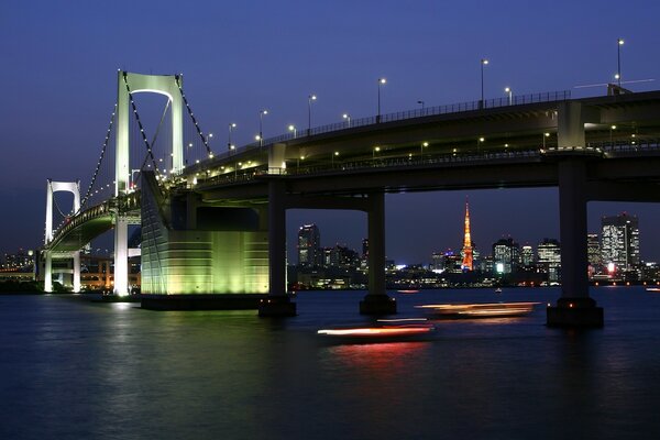 Brücke über den Fluss Japan