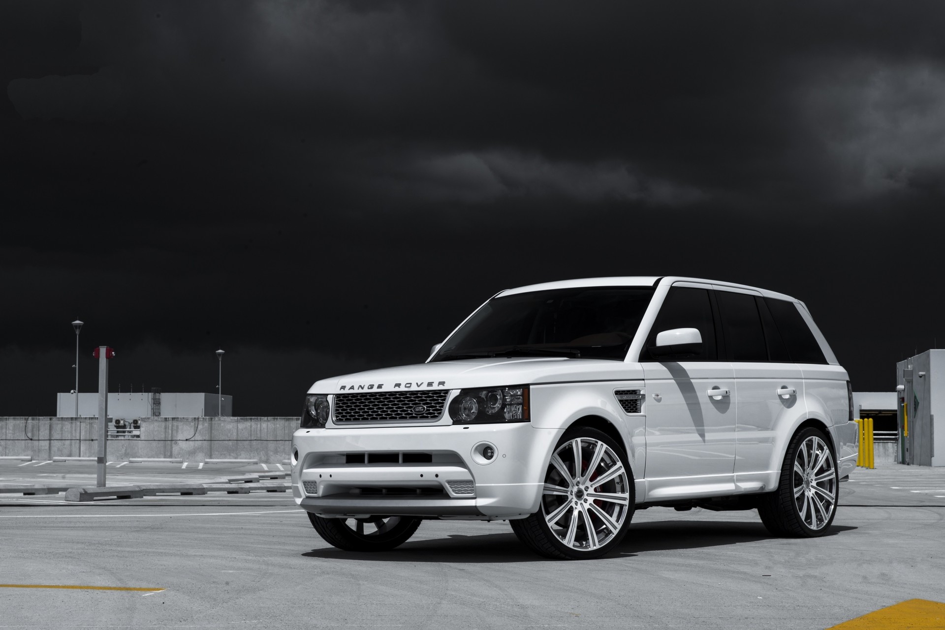 rover land rover sport blanc asiatique