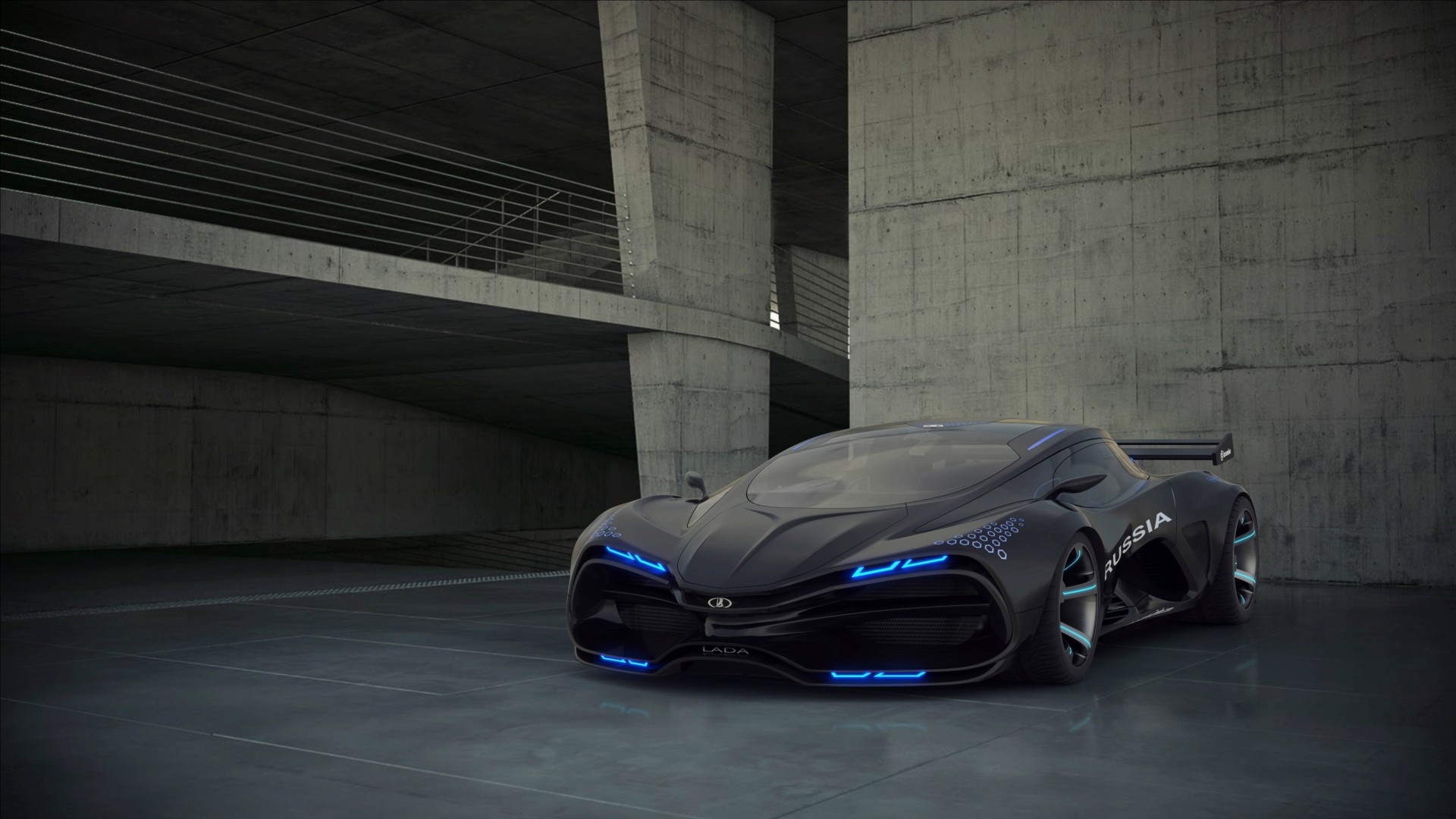 blau marussia schwarz 5. generation auto