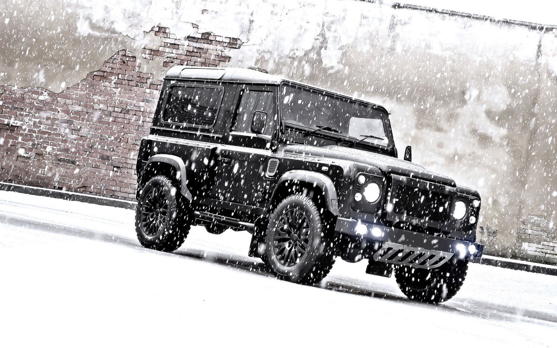 land rover defender джип внедорожник снег land rover настройка