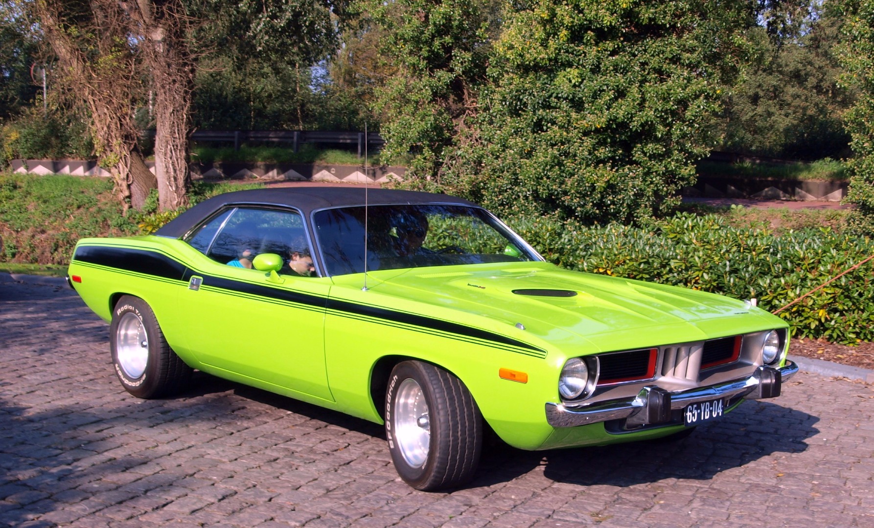 plymouth barracuda зелень салатовый миг-15 барракуда плимут мышцы автомобиль 1971 года