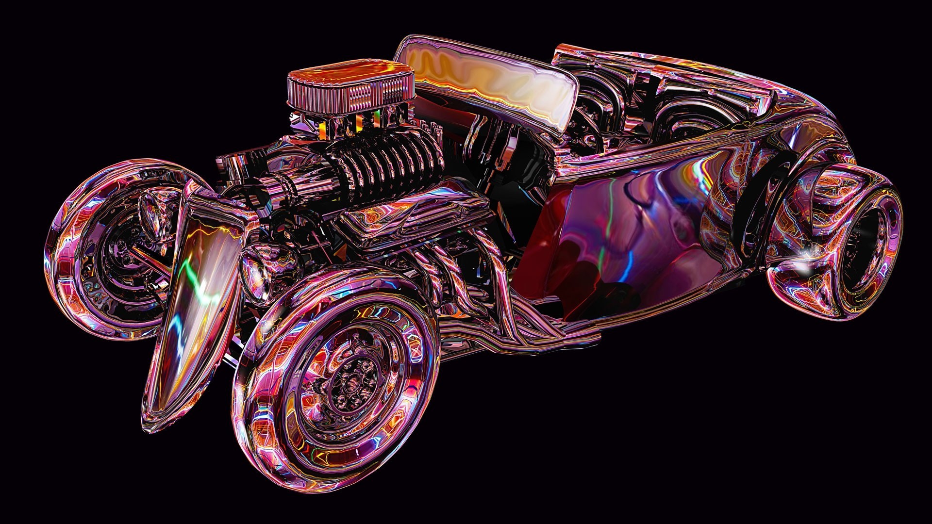 gorący ford płomień v12 miłość hot-rod farby ilustracje curl kustom art hot wheels mięśni samochód pręt samochód v8 fajne