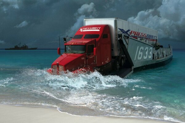 The elements are not important to the truck because it went through the whole river