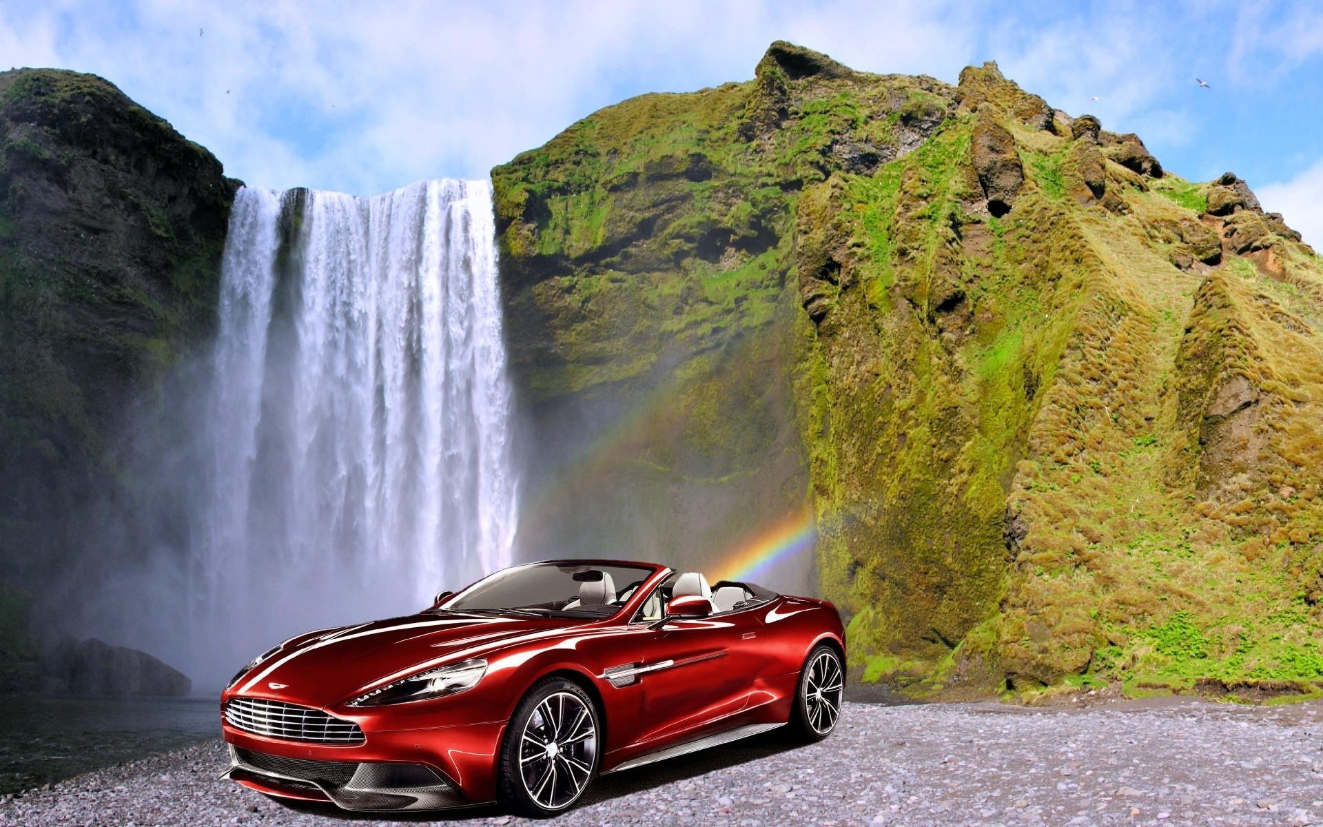 islande aston martin cascades voitures