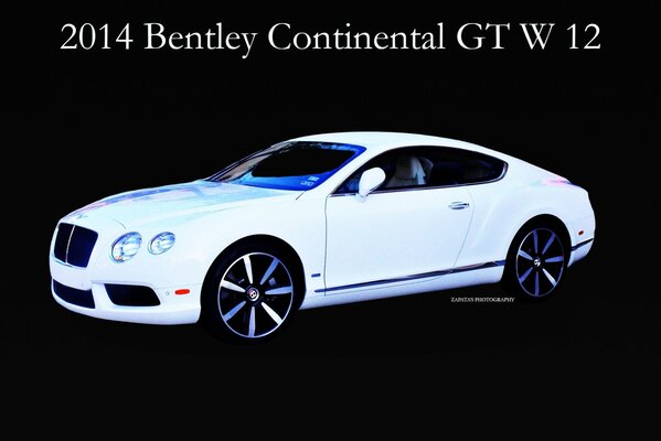 Biały Bently Continental GT W 12