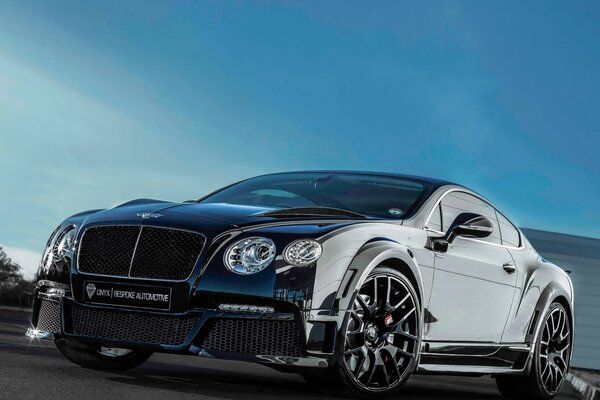 Bentley continental noir avec Jantes en alliage