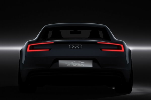 Audi cars in black color and black wheels