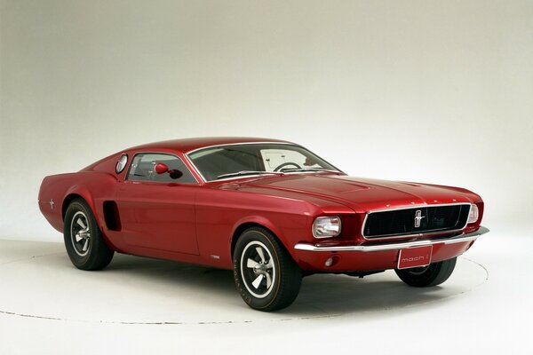 Ford Mustang Shelby in rosso