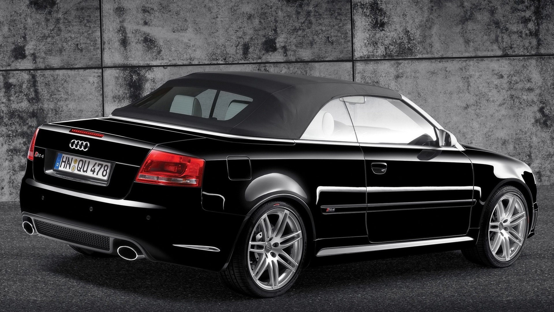 black rs 4 audi 2008 back party convertible