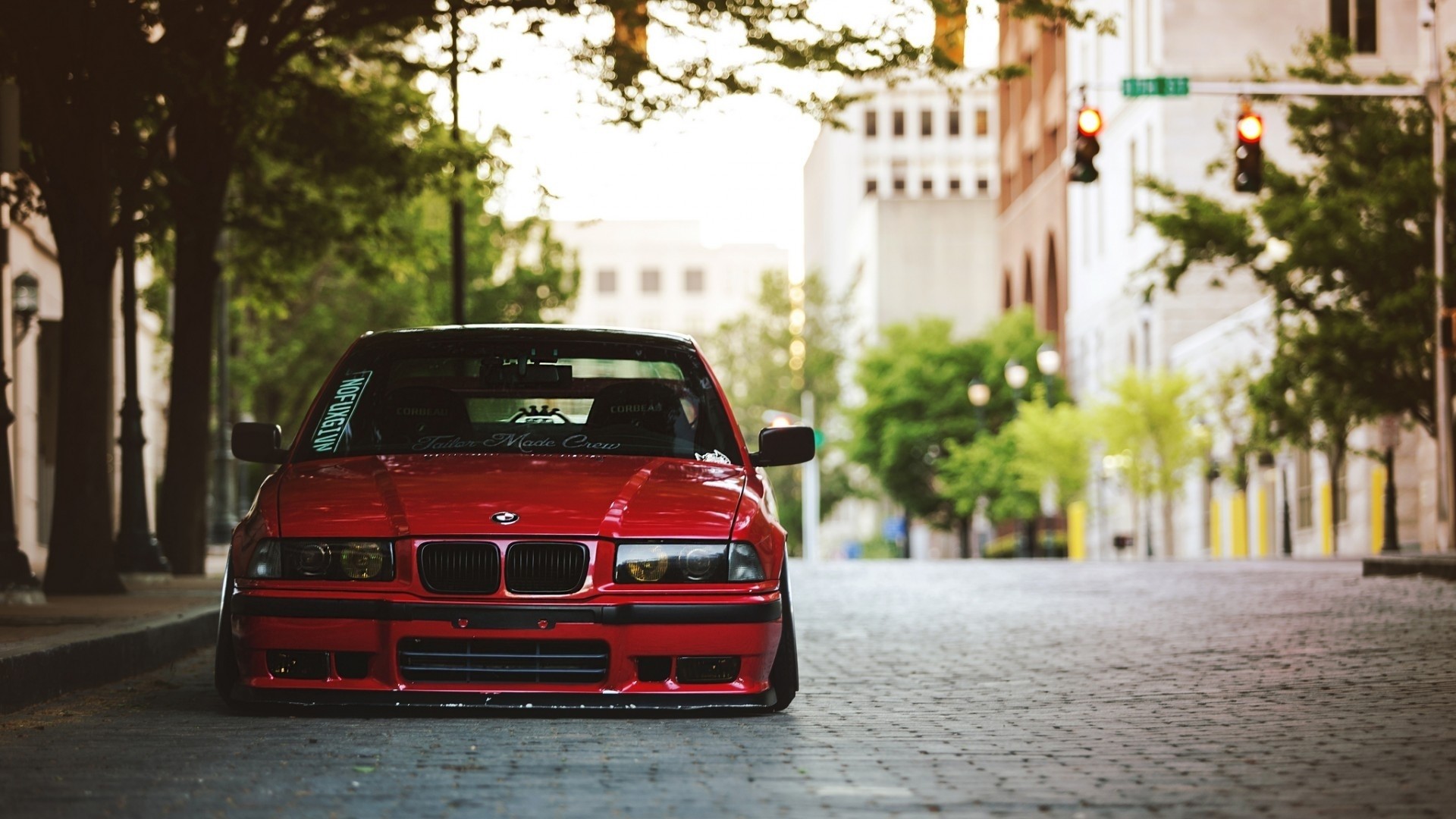 vehicles bmw red bu