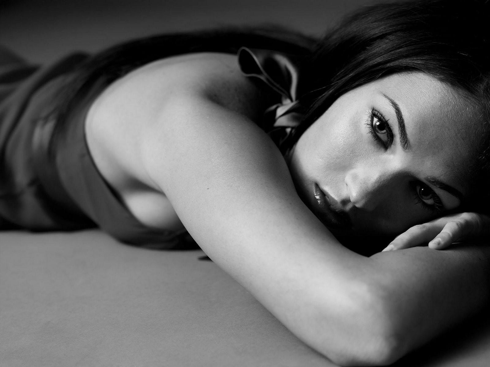 megan fox black and white