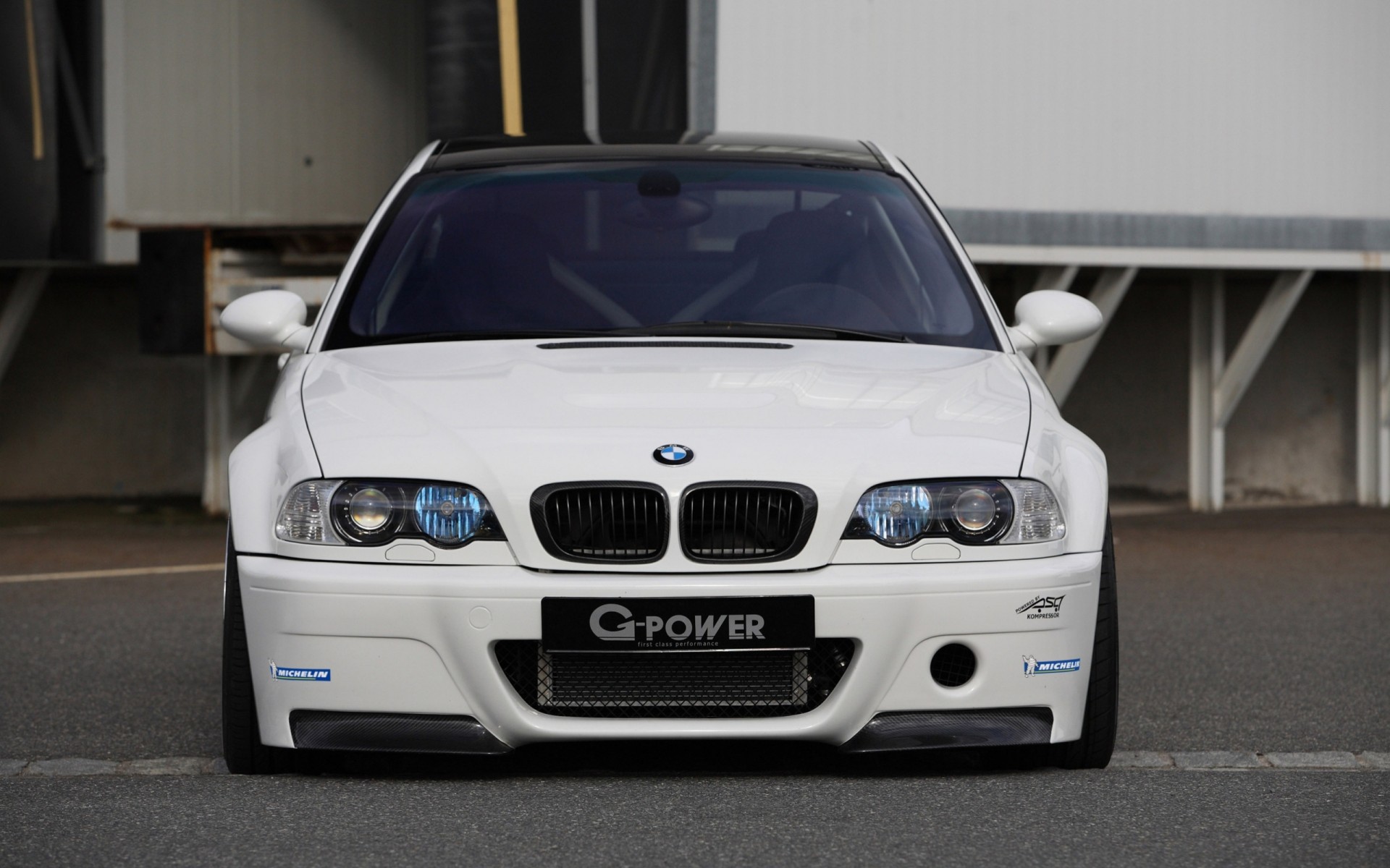 tuning e46 bmw blanc avant m3 g-power