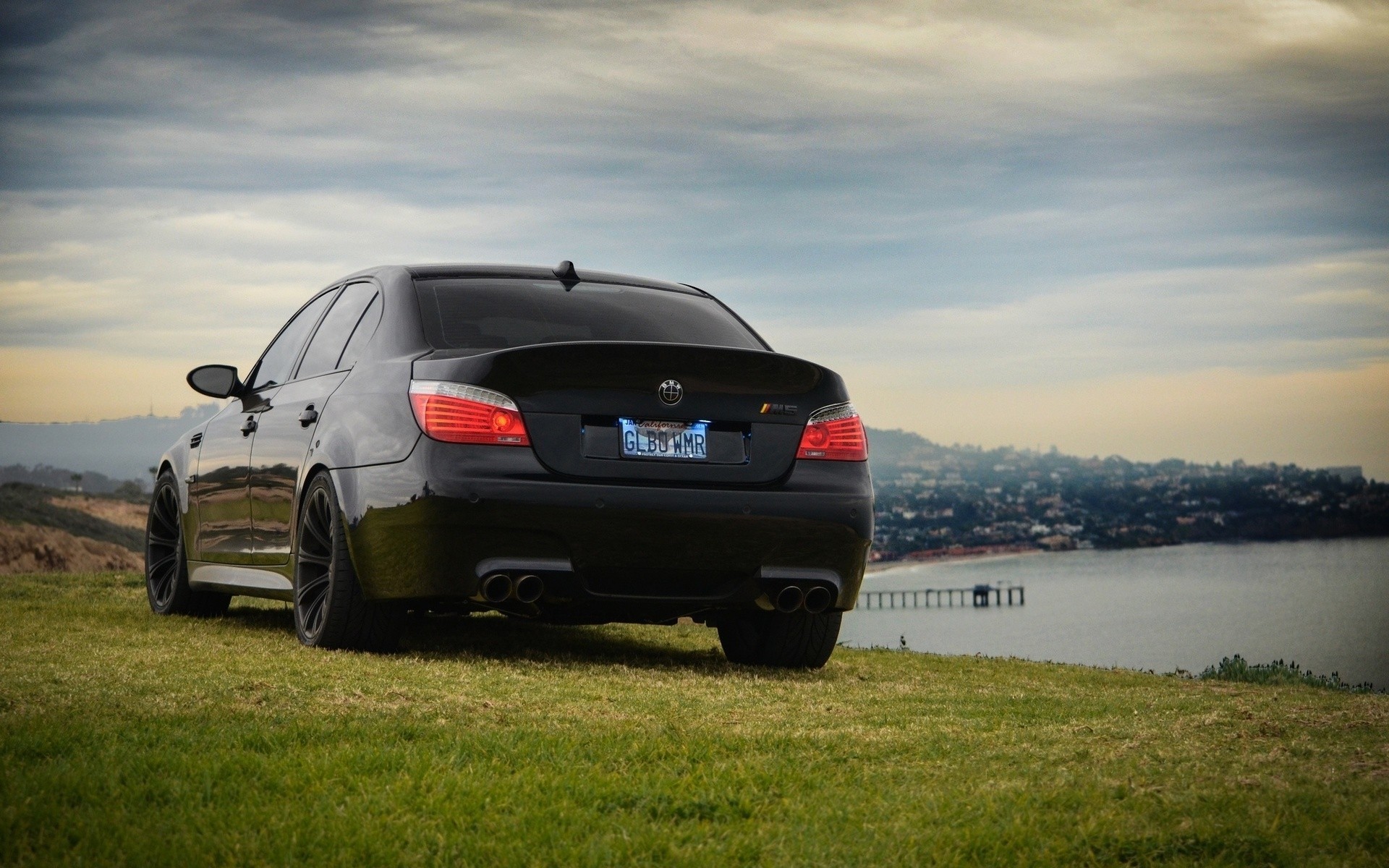 m5 wolken bmw schwarz himmel rückseite scheinwerfer licht e60