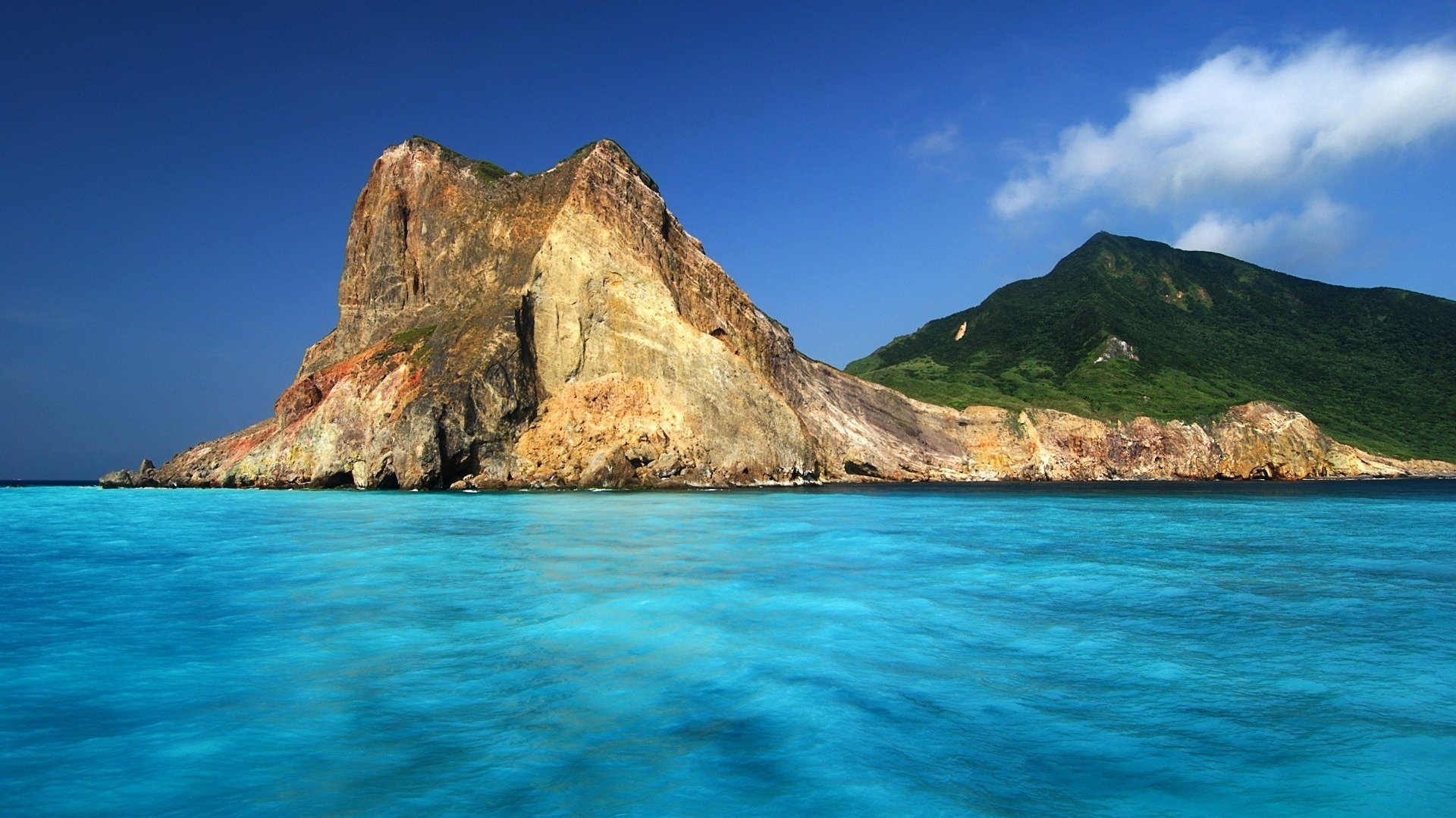 heavenly water naked mountain clouds mountains water the sky sea laguna coast