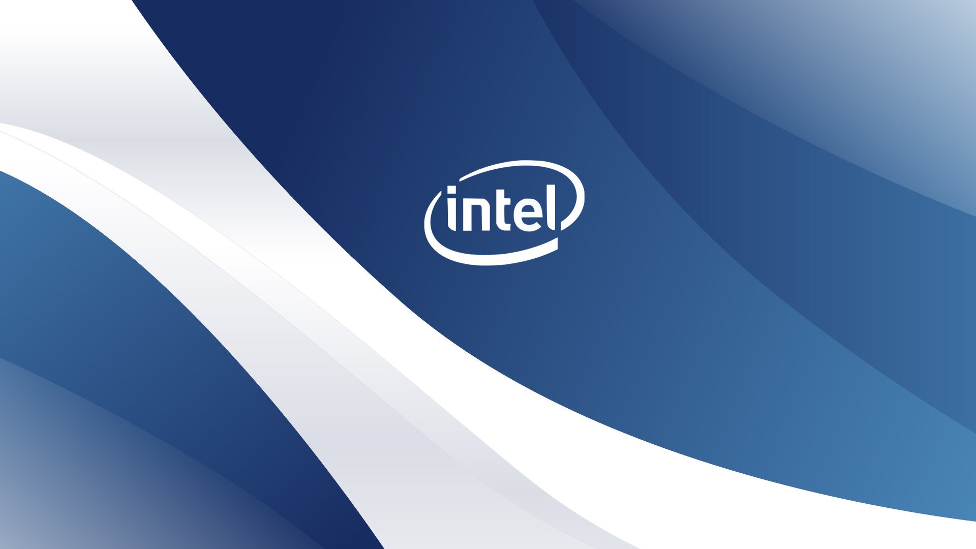 intel processore blu bianco logo intel onda