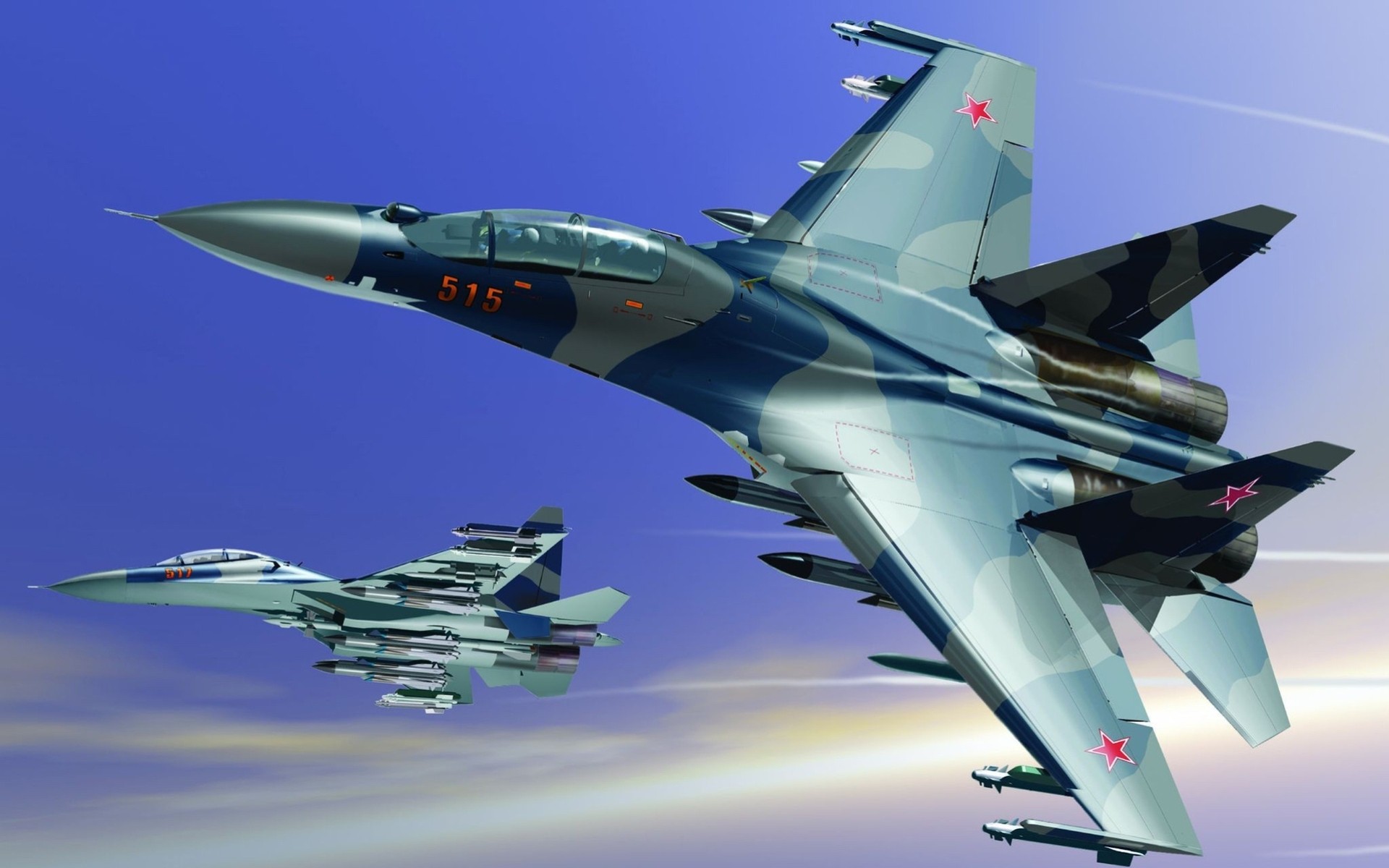 plane art su-30mk double multi-purpose