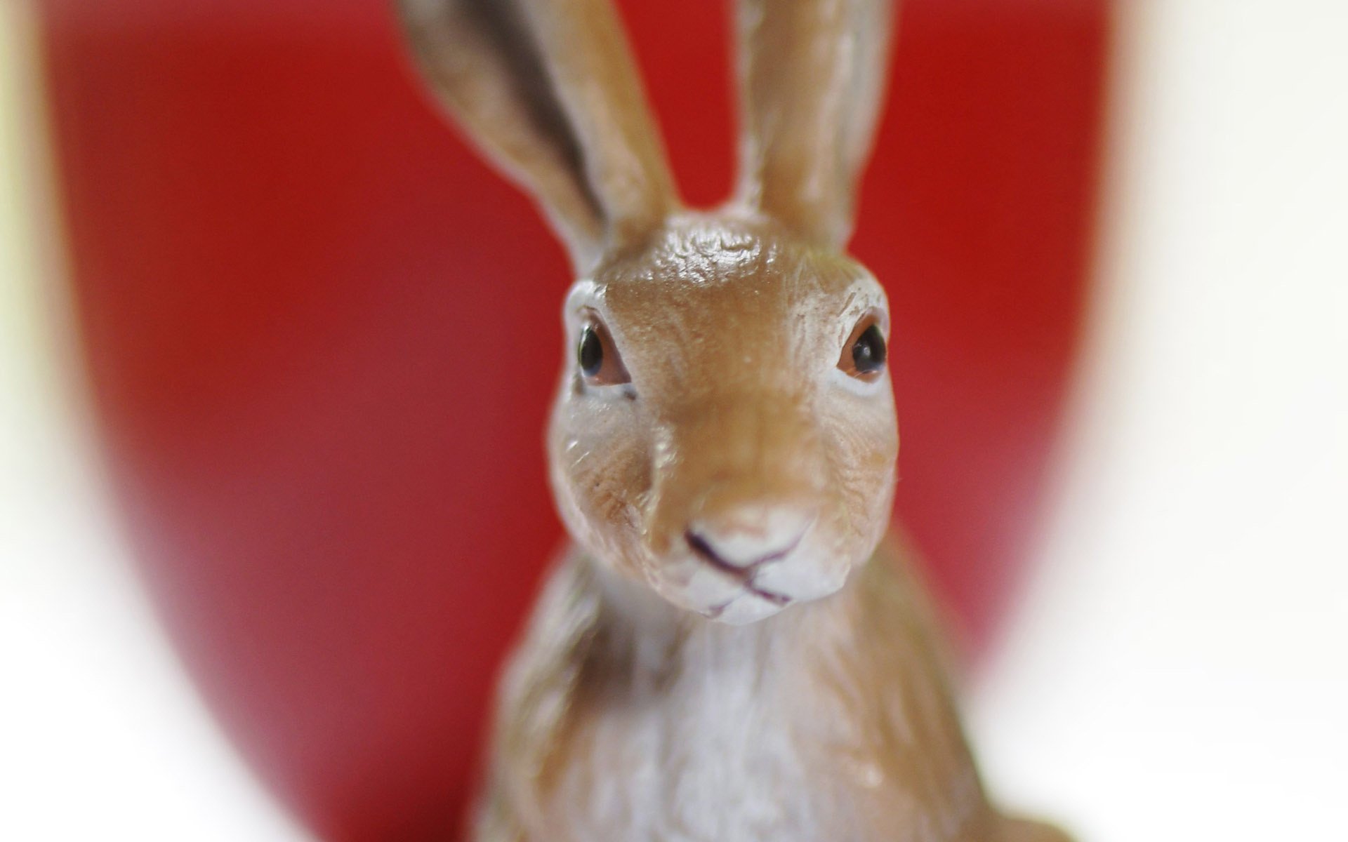 porcelain bunny brown color long ear