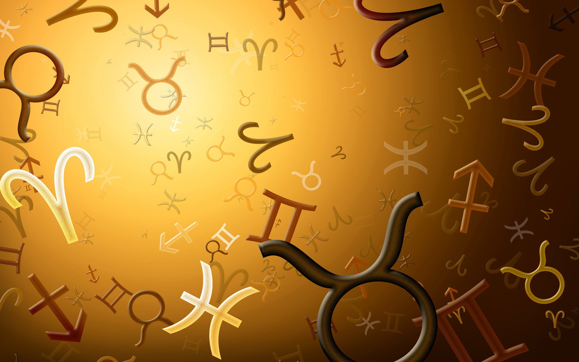 the signs of the zodiac symbols gold