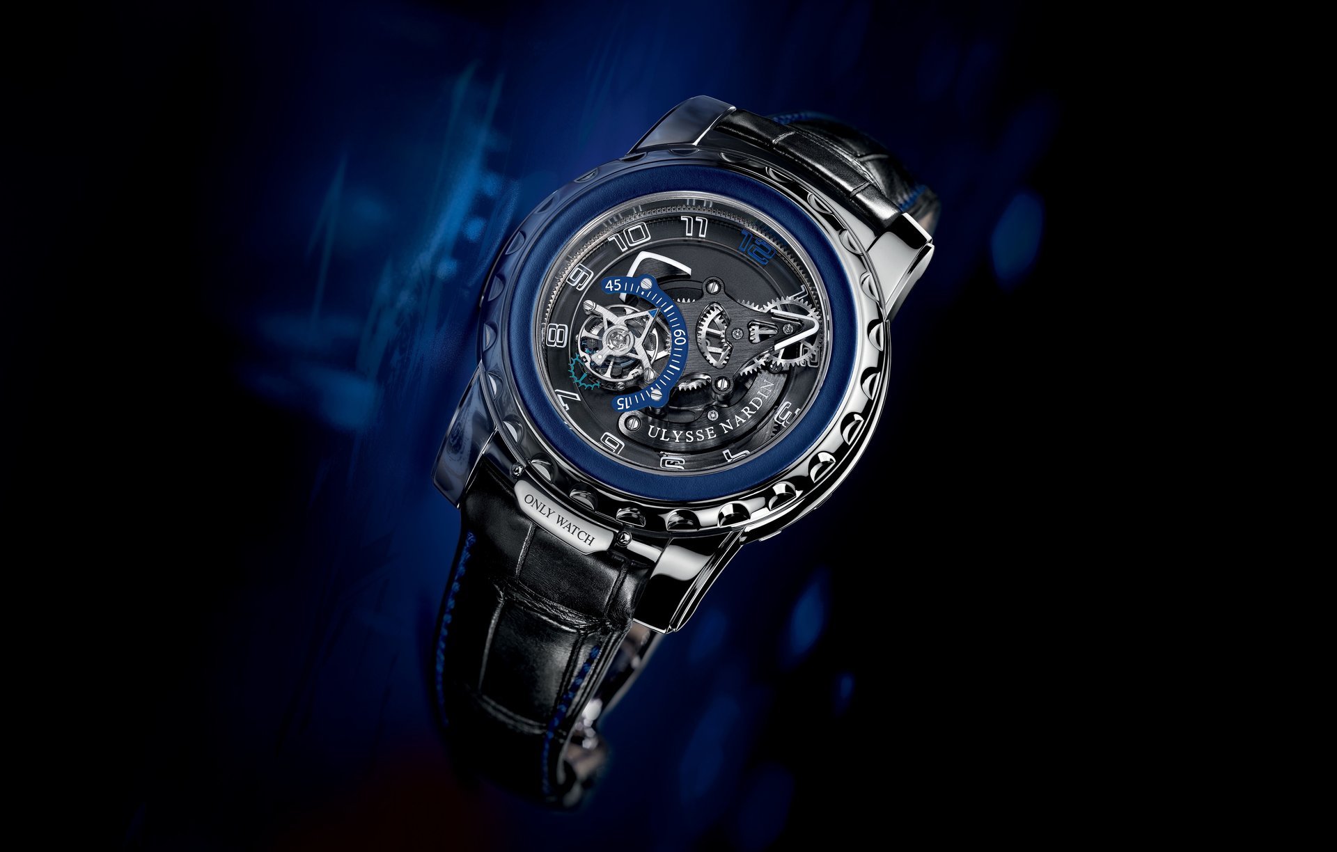 montre ulysse nardin freak fantôme bleu