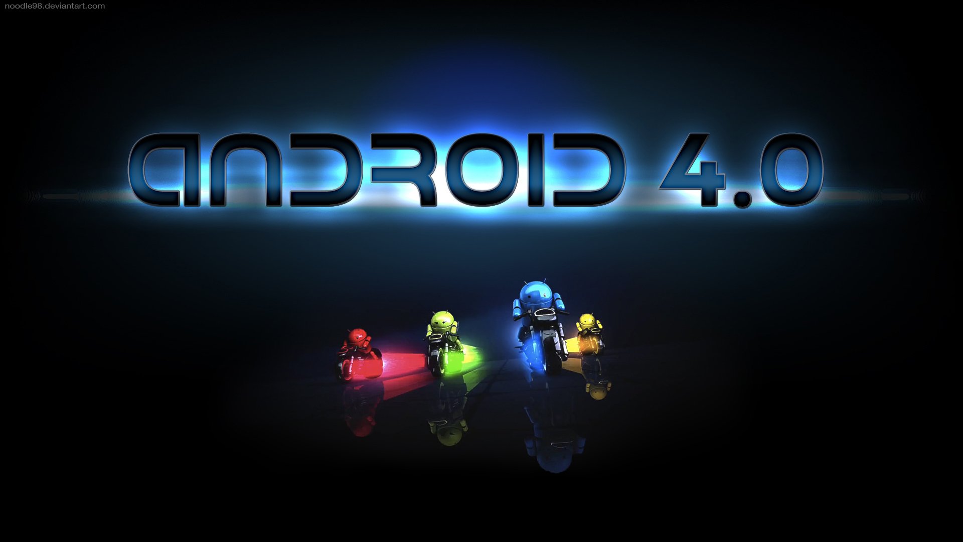 android 4.0 android rot grün blau gelb