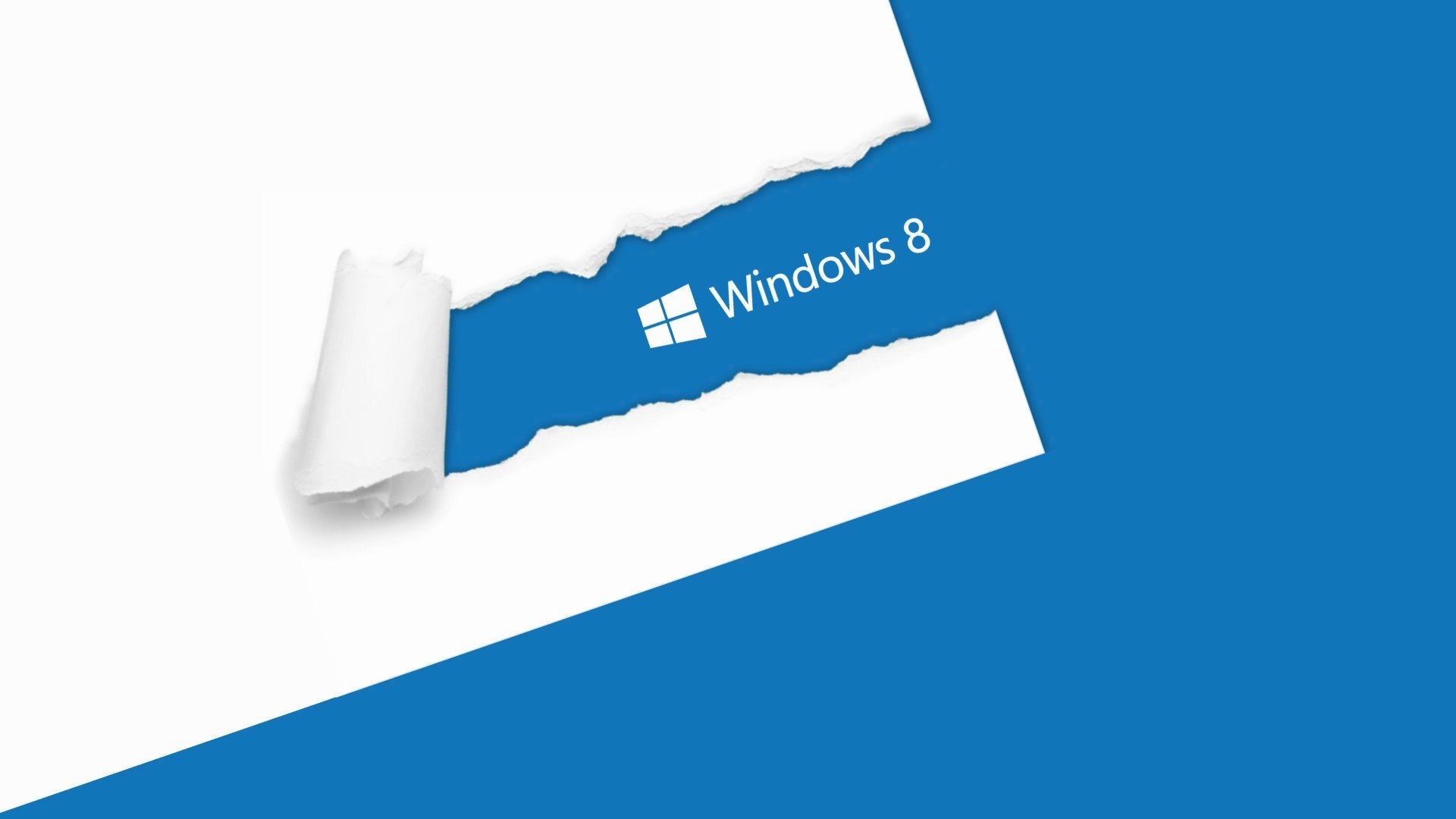 windows 8 blue white paper window