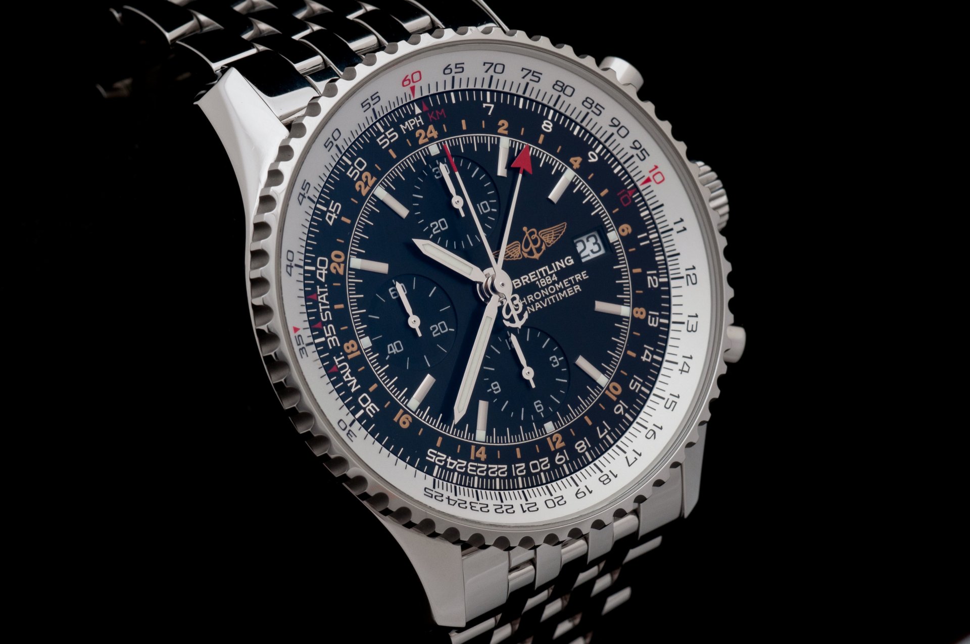 horloge breitling navitimer monde