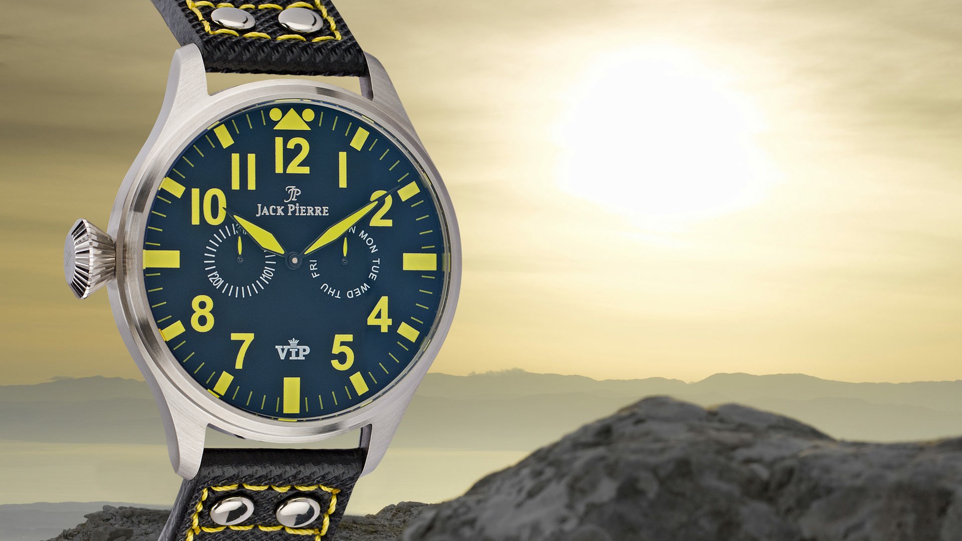 orologio giallo jack pierre