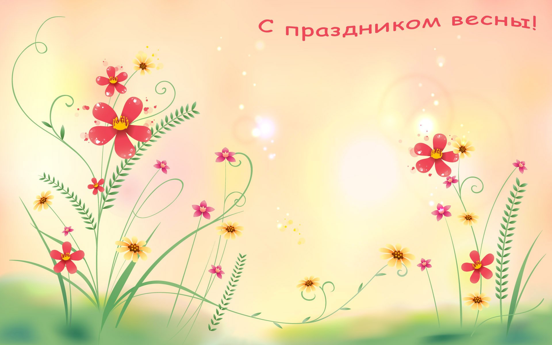 pring mood postcard flower