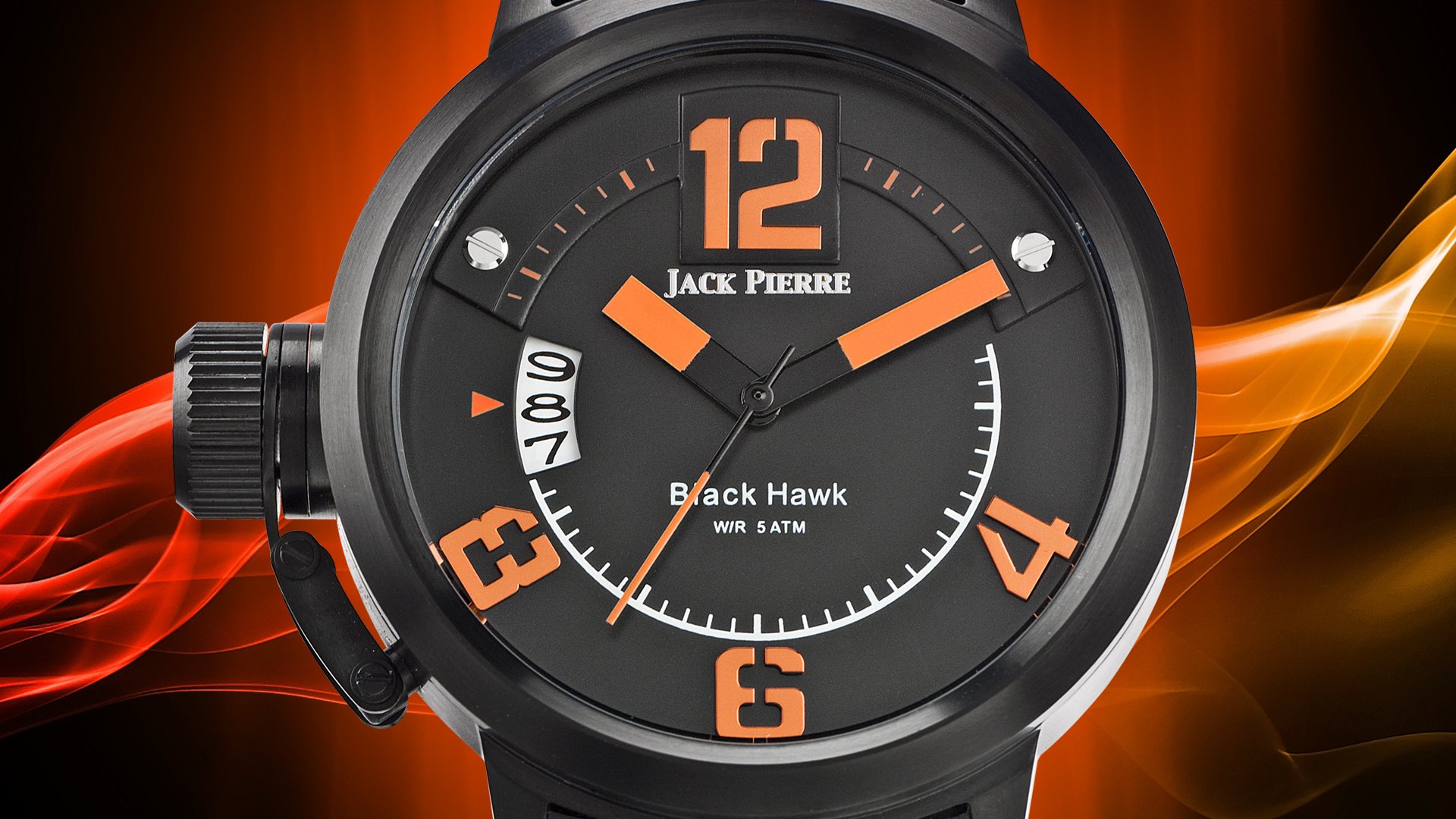 horloge orange jack pierre