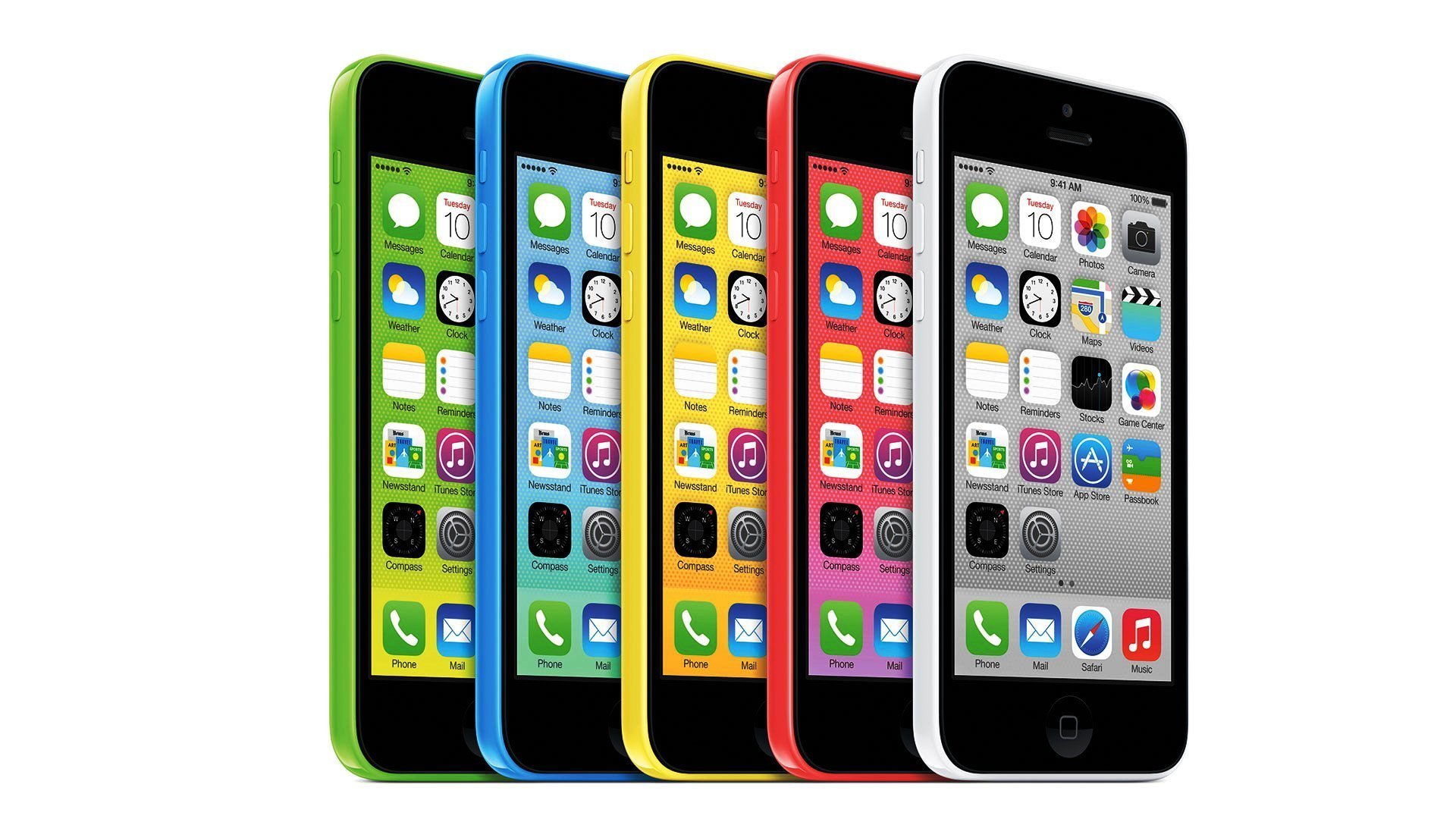 apple iphone 5c ios 7 smartphone colores