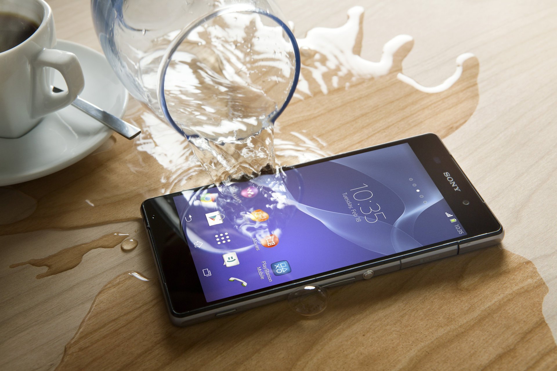 ony xperia z2 вода смартфон водонепроницаемый