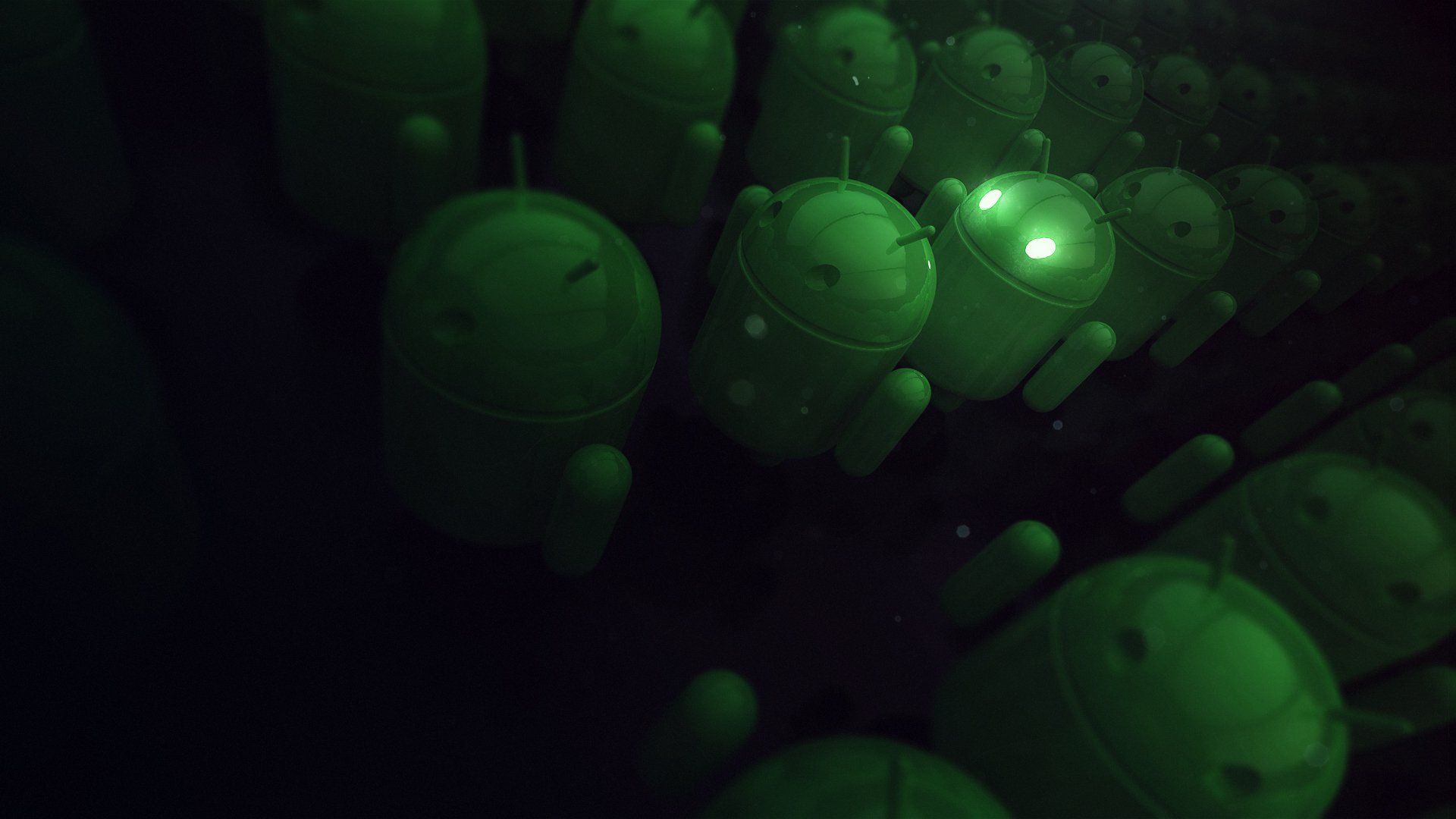 android android green rendering