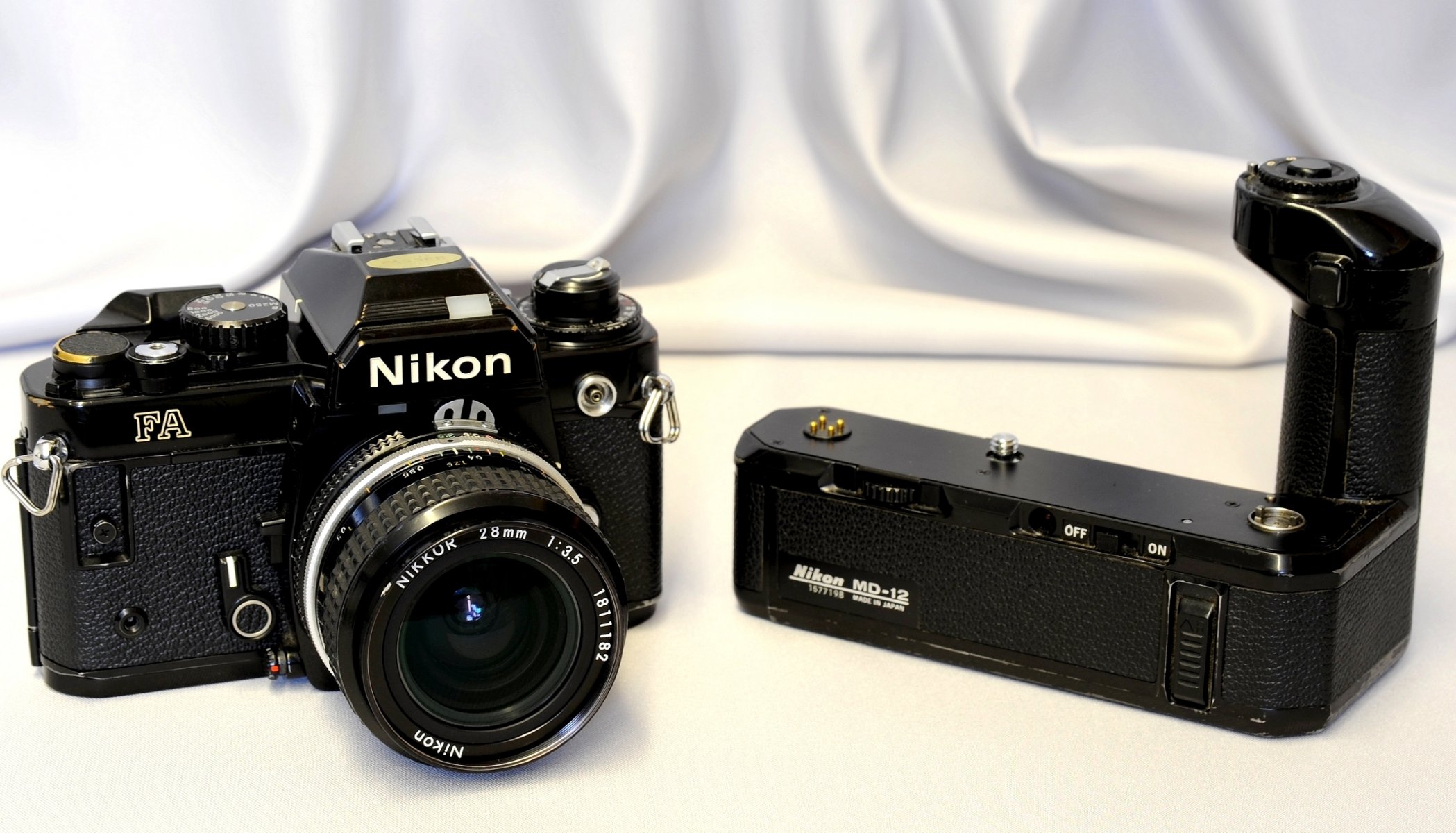 nikon fa formato pequeño lente única cámara réflex digital medición de matriz de puntos nikon motor md-12 unidad fondo