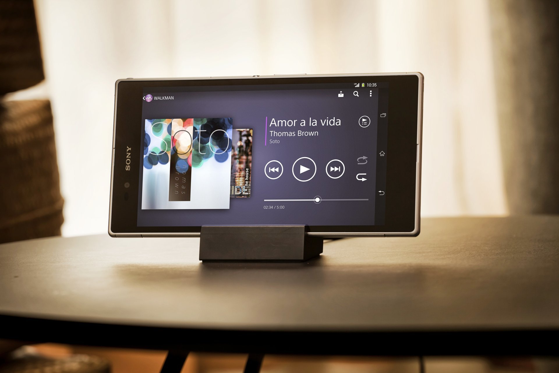 ony xperia z ultra walkman smartphone lettore