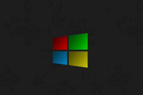 Fondo de pantalla en el ordenador. Logotipo del sistema operativo