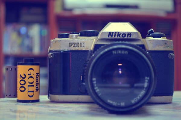 Efekt bokeh. Profesjonalna kamera Nikon