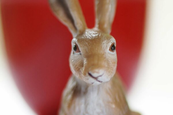 Photo of a souvenir porcelain hare