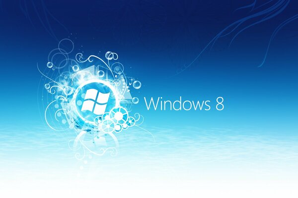 Логотип Windows 8 в лёгких тонах