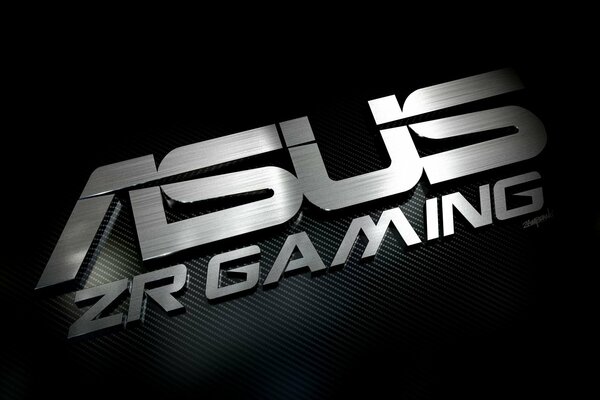 The asus logo in a stylish design