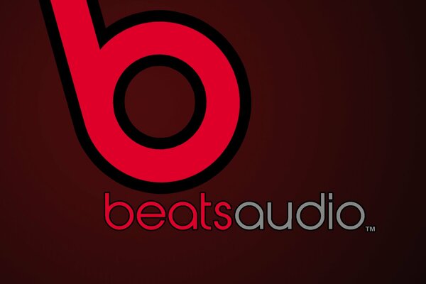 Beast audio logo on a red background