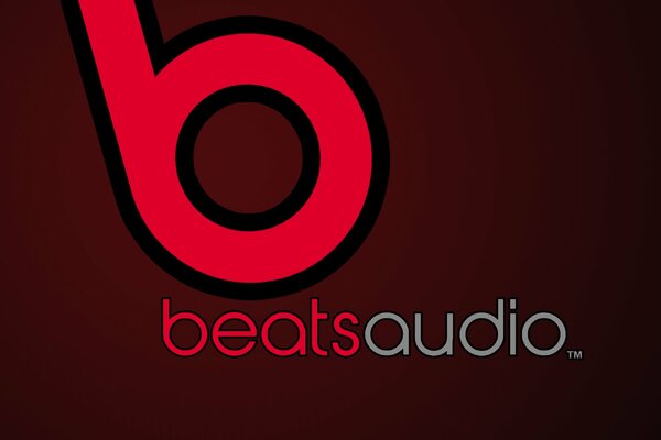 Logo beast audio sur fond rouge