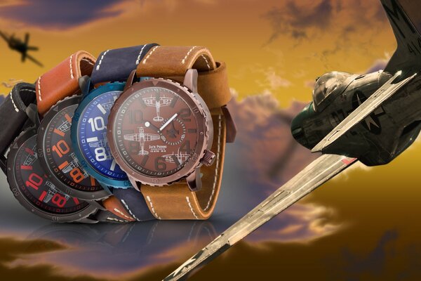 Reloj de pulsera de cuero para hombre Jack Pierre