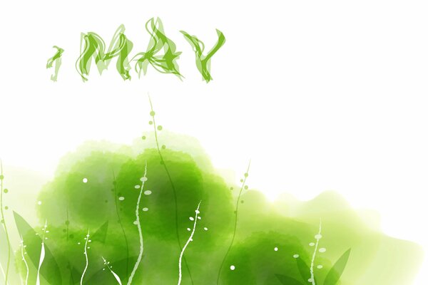 Spring holiday on May 1, green