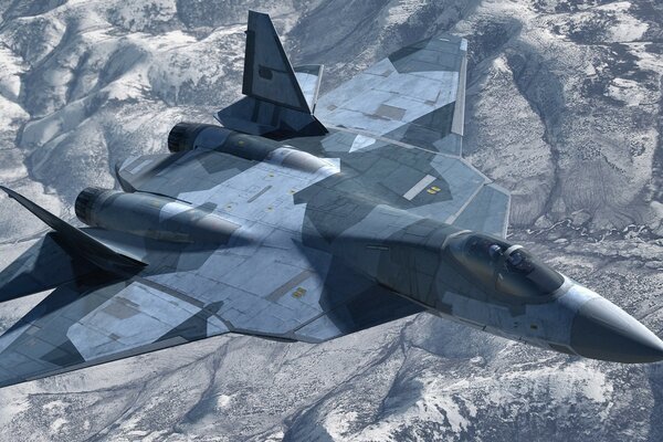 En el cielo moderno caza Pak fa T - 50