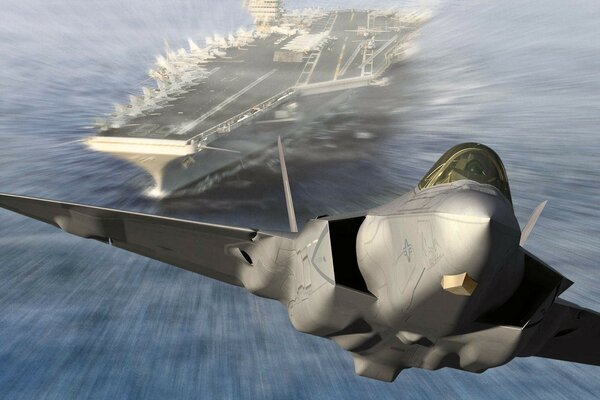 F - 35C przyspiesza w locie