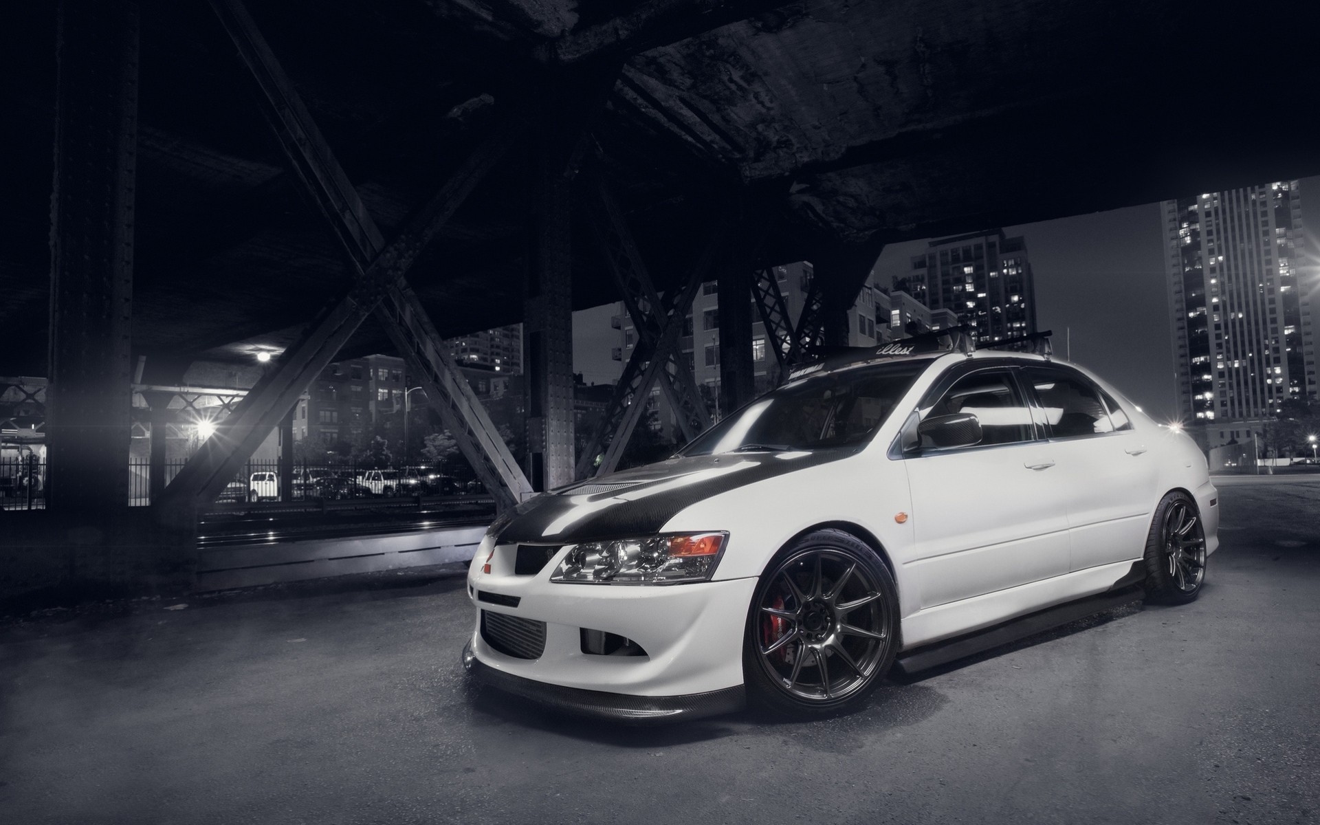 mitsubishi ix evolution white lancer